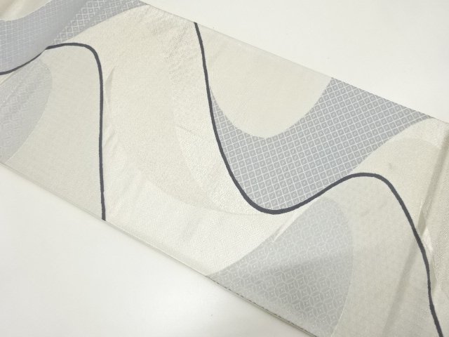 JAPANESE KIMONO / ANTIQUE FUKURO OBI / SILK / WOVEN STREAM